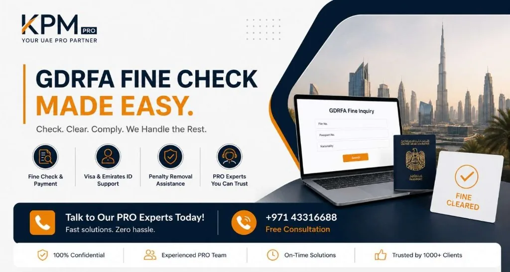 GDRFA Fine Check in Dubai